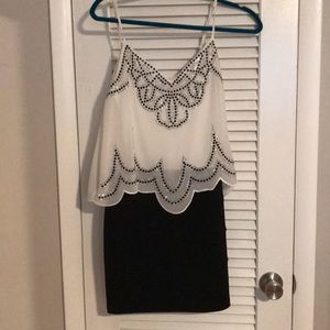 Black and white dress